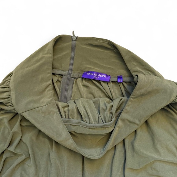 Chic Olive Women's High-Low Skirt - Picture 3 of 4